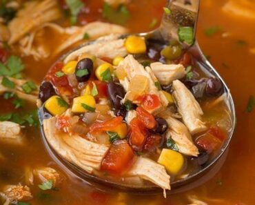 Chicken Tortilla Crockpot Soup