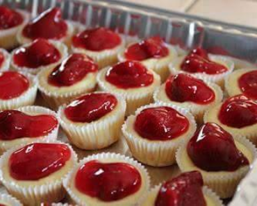 Mini Strawberry Cheesecake Bites