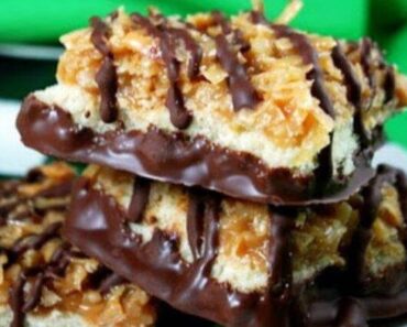 Homemade Samoas Bars