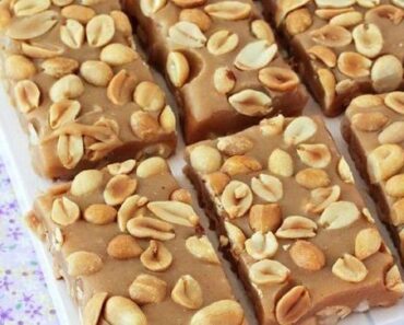 NO BAKE PAYDAY NUT SQUARES