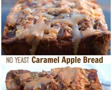 No Yeast Caramel Apple Bread