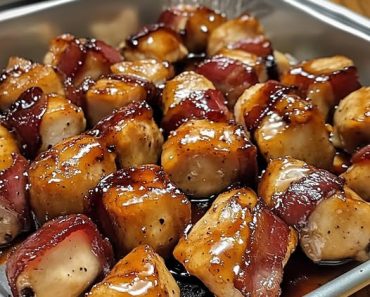 Maple-Glazed Bacon Chicken Bites