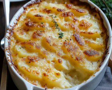 Cheesy Garlic Potatoes Gratin