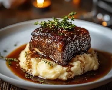 Braised Short Ribs with Mashed Potatoes