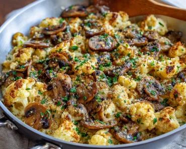 Garlic Mushroom Cauliflower Skillet