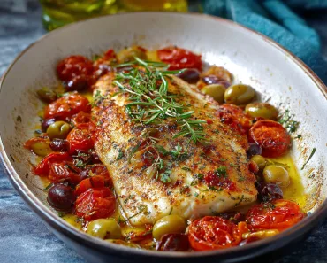 Mediterranean Baked Fish with Claudy