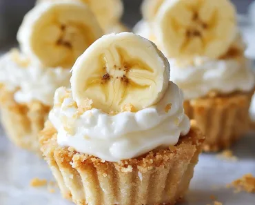 No-Bake Mini Banana Cream Pies