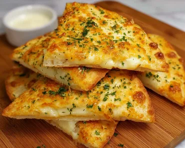 Air Fryer Cheesy Tortilla Garlic Bread