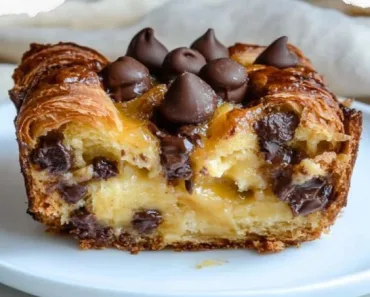 Decadent Chocolate Croissant Breakfast Bake