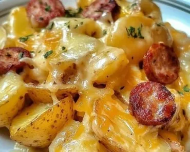 Cheesy Ranch Potatoes and Smoked Sausage