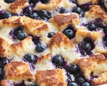 Quick Blueberry French Toast Casserole