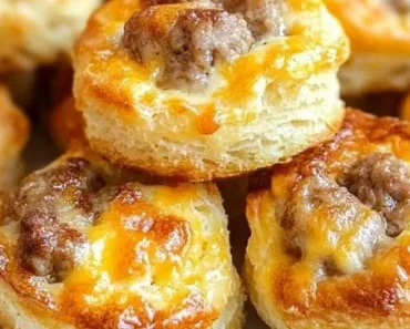 Sausage & Cream Cheese Biscuit Bites