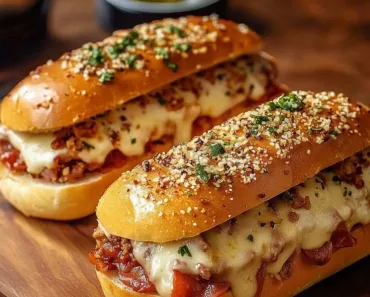 Baked Italian Sub Sandwiches