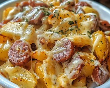 Cheesy Ranch Potatoes and Smoked Sausage