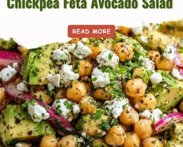 Chickpea Feta Avocado Salad