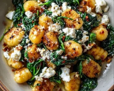 Creamy Gnocchi with Spinach and Feta