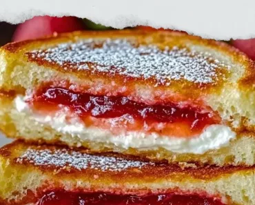 Fried Strawberry Cheesecake Sandwiches