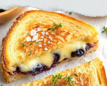 Juicy Blueberry Grilled Cheese