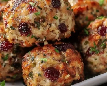 Cranberry Turkey Stuffing Balls