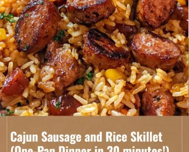 Cajun Sausage and Rice Skillet (One-Pan Dinner in 30 minutes!)
