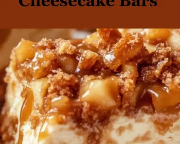 Caramel Apple Cheesecake Bars