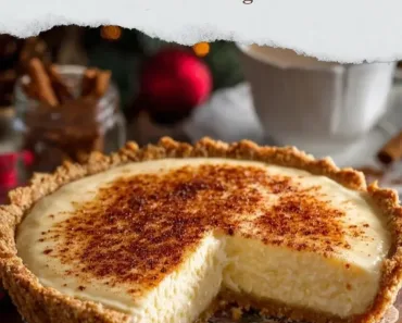 Christmas Eve Cinnamon-Vanilla Custard Pie – Creamy Holiday Dessert Magic