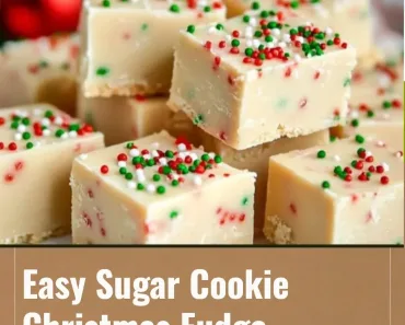 Easy Sugar Cookie Christmas Fudge