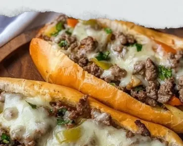 Ground Beef Philly Cheesesteaks