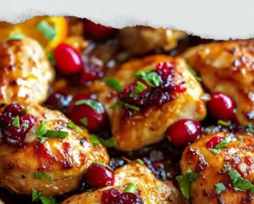 Skillet Cranberry Orange Chicken