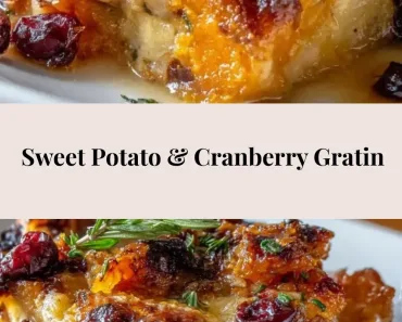 Sweet Potato & Cranberry Gratin