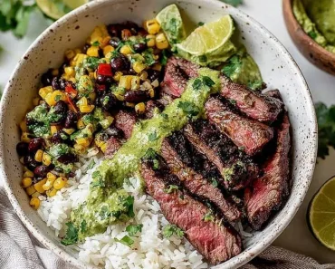 Cilantro Lime Steak Bowls