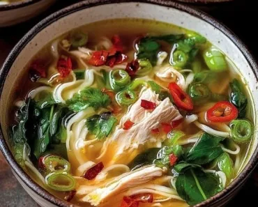 Ginger Garlic Chicken Noodle Soup