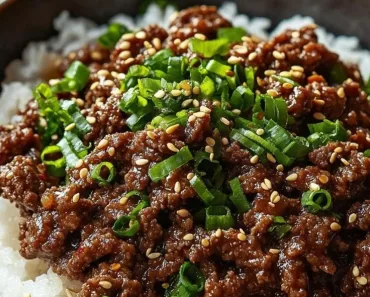 Korean Ground Beef Bowl