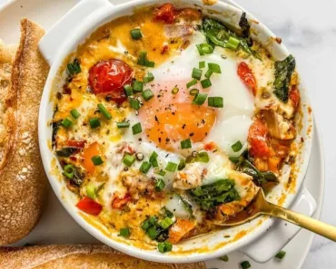 Mediterranean Baked Feta Eggs