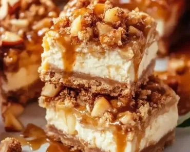 Caramel Apple Cheesecake Bars Recipe