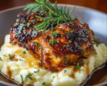 Chipotle Honey Chicken Thighs and Mashed Potatoes