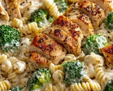 Creamy Rotisserie Chicken Broccoli Pasta