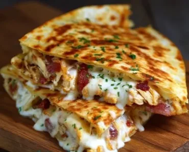 Easy Chicken Bacon Ranch Quesadilla