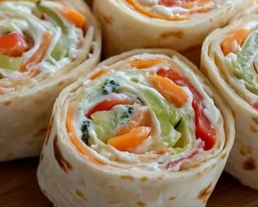 Fresh Vegetable Tortilla Roll Ups