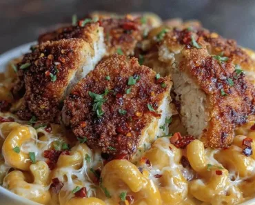 Honey Pepper Chicken Mac and Cheese