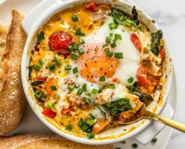 Mediterranean Baked Feta Eggs