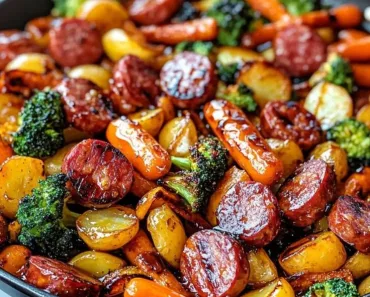 One-Pan Honey Garlic Kielbasa & Veggies: Easy Family Delight