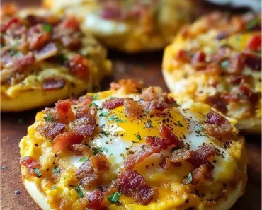 Easy English Muffin Breakfast Pizza Recipe