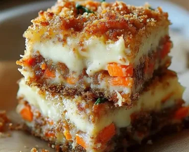 Irresistibly Indulgent Carrot Cake Cream Cheese Bars