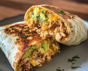 Chicken Avocado Ranch Burritos