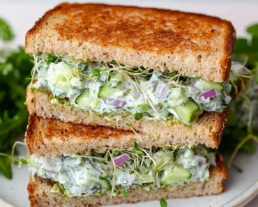 Delicious Cucumber Salad Sandwiches