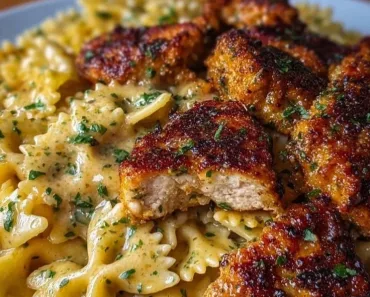 Garlic Butter Chicken Bowtie Pasta