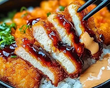 Japanese Katsu Bowls with Tonkatsu Sauce