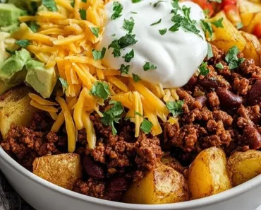 Loaded Potato Taco Bowl | Hearty Meal Prep Delight