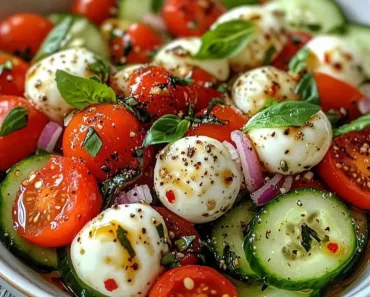 Fresh Cucumber Caprese Salad – A Summer Side You’ll Love!